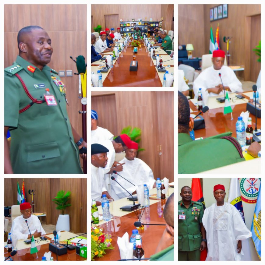 SENATOR NED NWOKO AND HIS AD-HOC COMMITTEE MEMBERS STRATEGIZE MEANS TO CURB CRUDE OIL THEFT IN NIGER DELTA REGION.