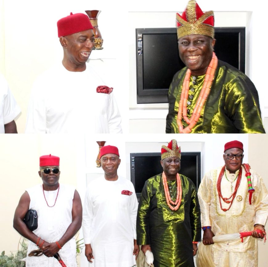 “YOU HAVE CHANGED THE NARRATIVE”—ASAGBA OF ASABA PROF EPIPHANY AZINEGE HAILS SENATOR NED NWOKO, SAYS HIS CONFIDENCE IS UNMATCHED