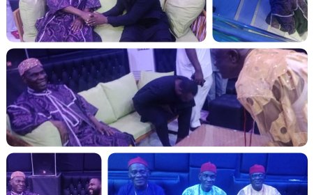 THE UKWATA OF UMUKWATA KINGDOM VISITS CLOUD-9 MULTI PURPOSE BUSINESS BUILDING IN UMUTU KINGDOM