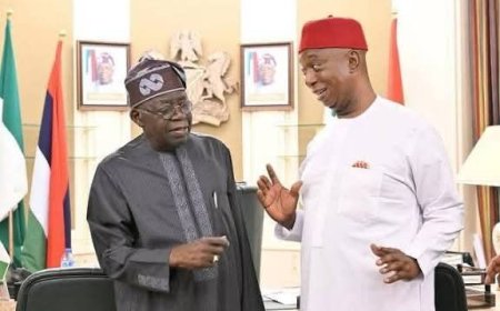 PRESIDENT TINUBU CONGRATULATES SENATOR NED NWOKO ON HIS 65TH BIRTHDAY